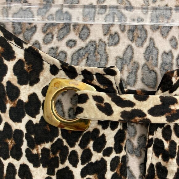 Zac & Rachel Brown Leopard Print Stretch Knit Long Sleeve Comfy Top 1X - Picture 7 of 10